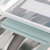 Maxbell Stainless Steel Lunch Box Dinnerware Kids Food Container Blue S three case