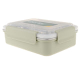 Maxbell Stainless Steel Lunch Box Dinnerware Kids Food Container Green S three case