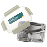 Maxbell Stainless Steel Lunch Box Dinnerware Kids Food Container Green S three case