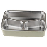 Maxbell Stainless Steel Lunch Box Dinnerware Kids Food Container Green S three case