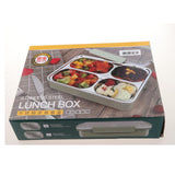 Maxbell Stainless Steel Lunch Box Dinnerware Kids Food Container Pink L four case