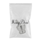 Max Stainless Steel Mortar & Pestle Set Garlic Spice Herb Grinder Bowl shape