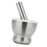 Max Stainless Steel Mortar & Pestle Set Garlic Spice Herb Grinder Bowl shape