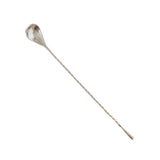 Max Long Handle Spoon Stainless Steel Mixing Ice Milkshake Spoon  silvery
