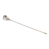 Max Long Handle Spoon Stainless Steel Mixing Ice Milkshake Spoon  silvery