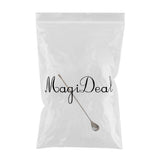 Max Long Handle Spoon Stainless Steel Mixing Ice Milkshake Spoon  black