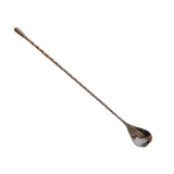 Max Long Handle Spoon Stainless Steel Mixing Ice Milkshake Spoon  black