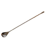 Max Long Handle Spoon Stainless Steel Mixing Ice Milkshake Spoon  black