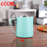 Maxbell Espresso Milk Frothing Pitcher Stainless Latte Art Coffee Jug Green 600ml