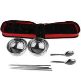 Maxbell Camping Cutlery Set Red (flat-bottomed spoon) two-piece set - Aladdin Shoppers