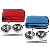 Maxbell Camping Cutlery Set Red (flat-bottomed spoon) two-piece set - Aladdin Shoppers
