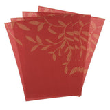 Maxbell 4pcs PVC Rectangle Placemat Heat Insulation Dining Table Pad Coaster Orange - Aladdin Shoppers