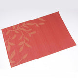 Maxbell 4pcs PVC Rectangle Placemat Heat Insulation Dining Table Pad Coaster Orange - Aladdin Shoppers