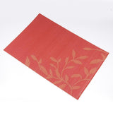Maxbell 4pcs PVC Rectangle Placemat Heat Insulation Dining Table Pad Coaster Orange - Aladdin Shoppers