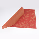 Maxbell 4pcs PVC Rectangle Placemat Heat Insulation Dining Table Pad Coaster Orange - Aladdin Shoppers