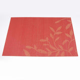 Maxbell 4pcs PVC Rectangle Placemat Heat Insulation Dining Table Pad Coaster Orange - Aladdin Shoppers