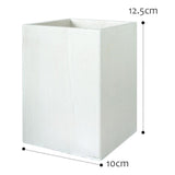 Maxbell Lovely Wooden Tabletop Storage Box Pen Container Brush Pot White Square - Aladdin Shoppers