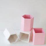 Maxbell Lovely Wooden Tabletop Storage Box Pen Container Brush Pot White Square - Aladdin Shoppers