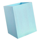 Maxbell Lovely Wooden Tabletop Storage Box Pen Container Brush Pot Blue Square - Aladdin Shoppers
