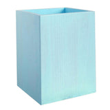 Maxbell Lovely Wooden Tabletop Storage Box Pen Container Brush Pot Blue Square - Aladdin Shoppers