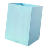 Maxbell Lovely Wooden Tabletop Storage Box Pen Container Brush Pot Blue Square - Aladdin Shoppers