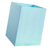Maxbell Lovely Wooden Tabletop Storage Box Pen Container Brush Pot Blue Square - Aladdin Shoppers