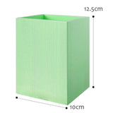 Maxbell Lovely Wooden Tabletop Storage Box Pen Container Brush Pot Green Square - Aladdin Shoppers