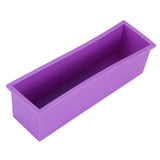 Maxbell  1200g Silicone Loaf Soap Mould Toast Bread Making Rectangle Mold A Purple