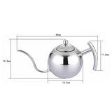 Maxbell Stainless Steel Teapot Coffee Tea Loose Leaf Teapot with Infuser 1100ML - Aladdin Shoppers