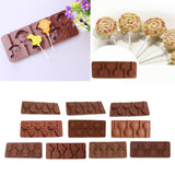 Maxbell 6 Holes Lollipop Chocolate Candy Bath Bombs Mould Silicone Monkey