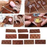 Maxbell 6 Holes Lollipop Chocolate Candy Bath Bombs Mould Silicone Monkey