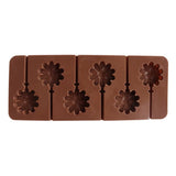 Maxbell 6 Holes Lollipop Chocolate Candy Bath Bombs Mould Silicone Flower