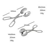 Maxbell Kitchen Stainless Steel Cooking Tong Clamp Food Utensil BBQ Buffet Clip S - Aladdin Shoppers