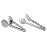 Max Stainless Steel Salad Bread BBQ Buffet Food Tongs Clip Clamp Single Tooth
