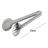 Max Stainless Steel Salad Bread BBQ Buffet Food Tongs Clip Clamp Single Tooth