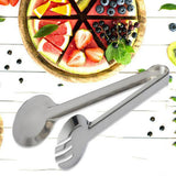 Max Stainless Steel Salad Bread BBQ Buffet Food Tongs Clip Clamp Single Tooth
