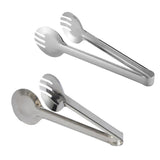 Max Stainless Steel Salad Bread BBQ Buffet Food Tongs Clip Clamp Single Tooth