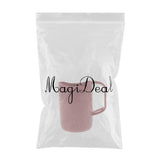 Max Creative Wheat Straw Toothbrush Holder Tooth-brushing Cup for bathroom Pink