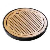 Max Bamboo Tea tray Drainage Water storage Kung Fu Tea Board Black simplicity