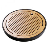 Max Bamboo Tea tray Drainage Water storage Kung Fu Tea Board Black simplicity