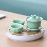 Max Bamboo Tea tray Drainage Water storage Kung Fu Tea Board White clouds