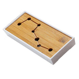 Max Kung Fu GongFu Tea Table Serving Tray Drainage Type White S Polestar