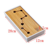Max Kung Fu GongFu Tea Table Serving Tray Drainage Type White S Polestar