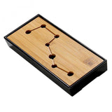 Max Kung Fu GongFu Tea Table Serving Tray Drainage Type Black S Polestar