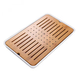 Max Kung Fu GongFu Tea Table Serving Tray Drainage Type White XL 1