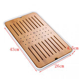 Max Kung Fu GongFu Tea Table Serving Tray Drainage Type White XL 1