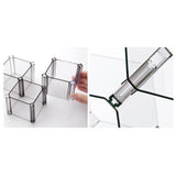 Maxbell 6Pcs Honeycomb Socks Underwear Storage Box Compartment Cabinet gray