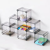 Maxbell 6Pcs Honeycomb Socks Underwear Storage Box Compartment Cabinet gray