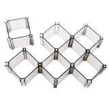 Maxbell 6Pcs Honeycomb Socks Underwear Storage Box Compartment Cabinet gray