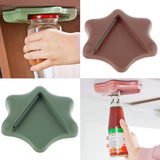 Maxbell Jar Bottle Opener Under Cabinet Counter Top Lid Remover Can Opener blue
